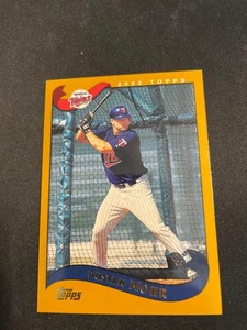 2002 Topps Traded & Rookies #T9 Dustan Mohr Minnesota Twins SP - Picture 1 of 2
