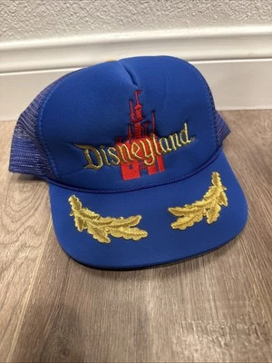 Gorra gorra de camionero azul Disneyland hojas doradas huevos revueltos Foto 1 de 4