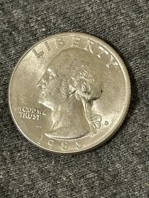 1986 P WASHINGTON QUARTER MULTPLE ERROR RARE ONE OF A KIND - Image 1 of 4