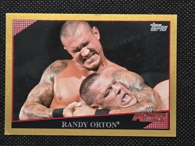 2009 WWE Topps #20 RANDY ORTON Gold Parallel /500 RARE - Image 1 of 2