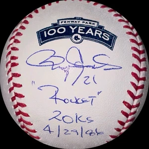 Roger Clemens Single Signed Baseball “Rocket” 4/29/86 20 K’s PSA COA - Picture 1 of 4