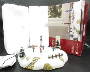 Holiday Living Animated Musical Skating Pond Christmas Village Lights   Works - Picture 1 of 8