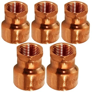 DDGA0120-5 Female Adapter Reducing Fitting Sweat x FIP Connections, 1/2 X 1/4... - Picture 1 of 6