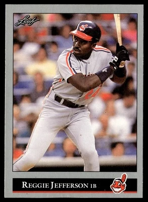 1992 Leaf Reggie Jefferson Cleveland Indians #86 - Image 1 of 2