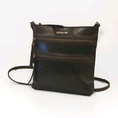 Bolso de Mano Bandolera Estalon CUERO Multi Bolsillo ENVEJECIDO Marrón Unisex De Colección Foto 1 de 4