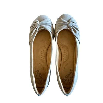 Nuevo Natural Soul Arco Taupe Ballet Cómodo Plano Talla 8 Foto 1 de 4
