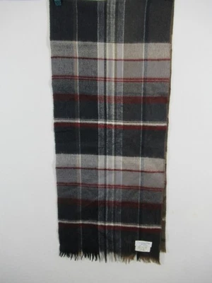 Vintage Christian Dior Monsieur Wool Winter Scarf Mens Made in France Plaid - Image 1 of 4