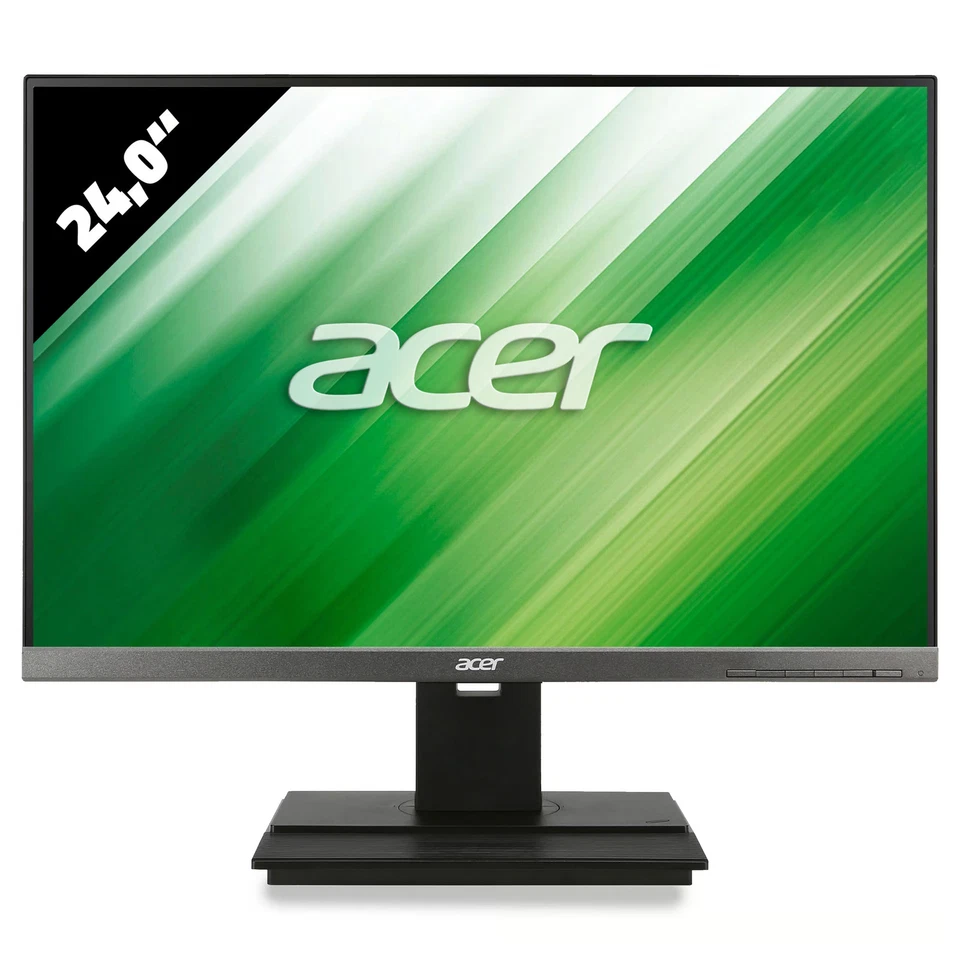 Acer B246WL 24 Zoll Monitor 1920x1200 WUXGA IPS 6ms Silber Bildschirm - Bild 1 von 2
