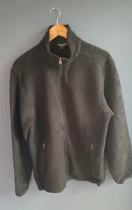 Lands End #Classic-Quality# Black Zipped Fleece Jacket.M.40 Inch Chest. - Picture 1 of 7