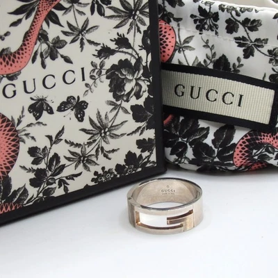 Authentic GUCCI Branded G ring Ag925 [Used] - Image 1 of 4