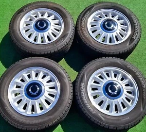 4 Factory Cadillac Deville Wheels Tires Caps OEM Concours 1994 Eldorado Seville - Picture 1 of 12