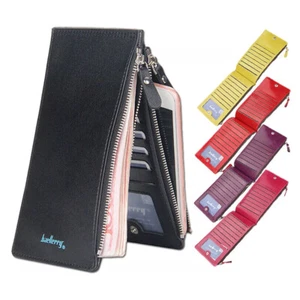 RFID Wallet Women Bifold Multi Card Wallet Case with Zipper Pocket Card Holder - Picture 1 of 18