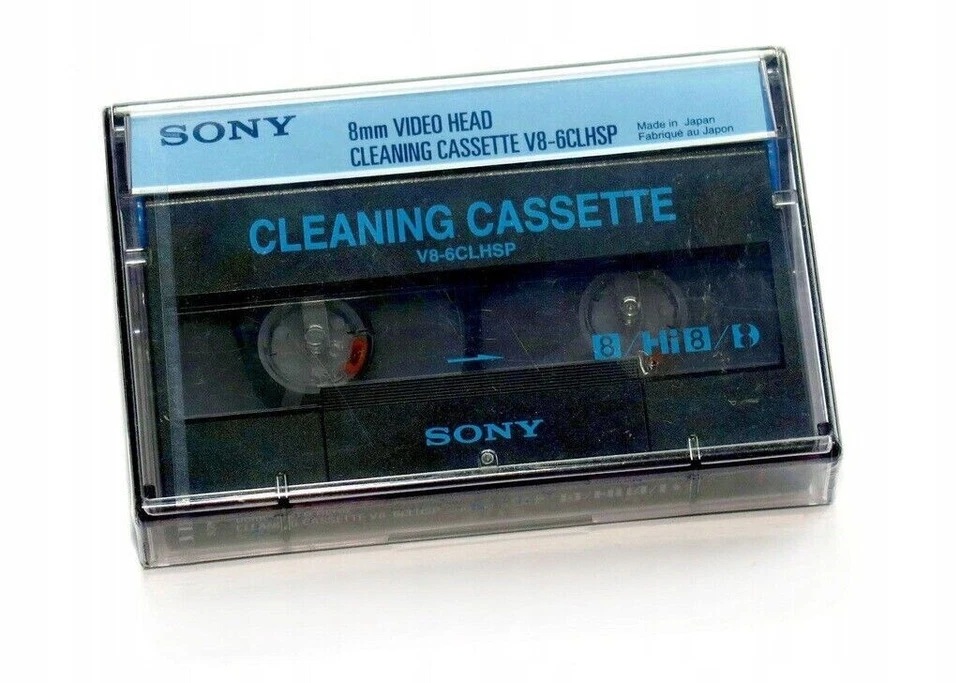 SONY 8MM VIDEO8 HI8 D8 DIGITAL8 DATA8 KOPF REINIGUNG REINIGER SAUBERES BAND BRANDNEU - Bild 1 von 1