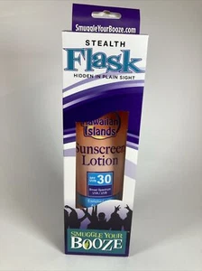 Stealth Flask Smuggle Your Booze In Safe Fake Sunscreen Tube 10 Oz BYOB - Picture 1 of 5