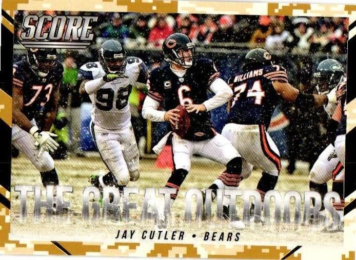 2015 Score #10 Jay Cutler The Great Outdoors Desert Camo - Image 1 of 2