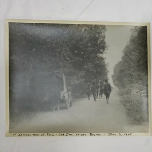 Antique / Vintage WWI Photo "Y" Serving 7th Infantry On The Marne - Picture 1 of 3