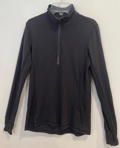 Lululemon Womens Sz XL Rulu ½ Zip Pullover Long Sleeve Top Black - Picture 1 of 7