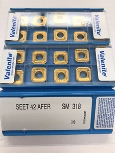 10 pcs. SEET42AFER SM318 VALENITE INSERTS (loc stk) - Picture 1 of 1