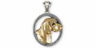 Beagle Jewelry Silver And Gold Beagle Pendant Handmade Dog Jewelry BG13-TNP