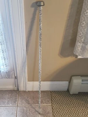 Bastón bastón antiguo estilo 'Artes y manualidades' con perilla de cemento y metal para hombre Foto 1 de 4