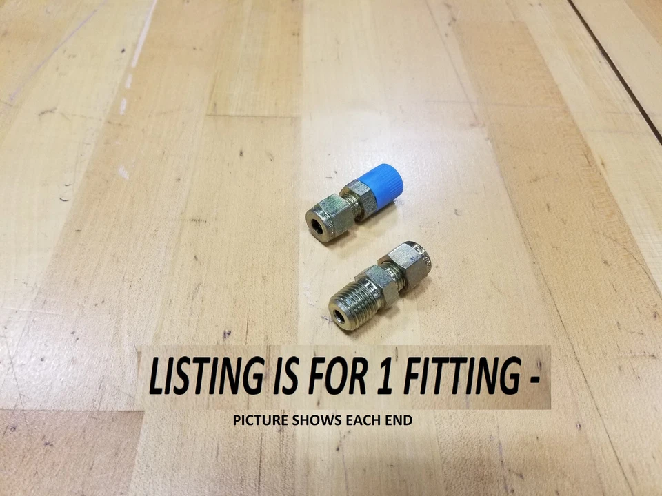 Brass Tube Fitting Male Connector 1/4" Tube x 1/16" MNPT Swagelok B-400-2-1- NEW - Image 1 of 1