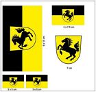 Aufkleber Bogen Stuttgart Sticker Flagge Fahne