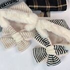Striped Hooded Scarf Thickened Warm Lei Feng Hat Bib Hat  Cycling Skiing