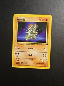 Pokemon Team Rocket Machop Common 59/82 LP - Picture 1 of 2