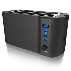 Arendo Frukost 4-Scheiben Toaster stufenlos einstellbarer Bräunungsgrad Schwarz - Bild 1 von 8