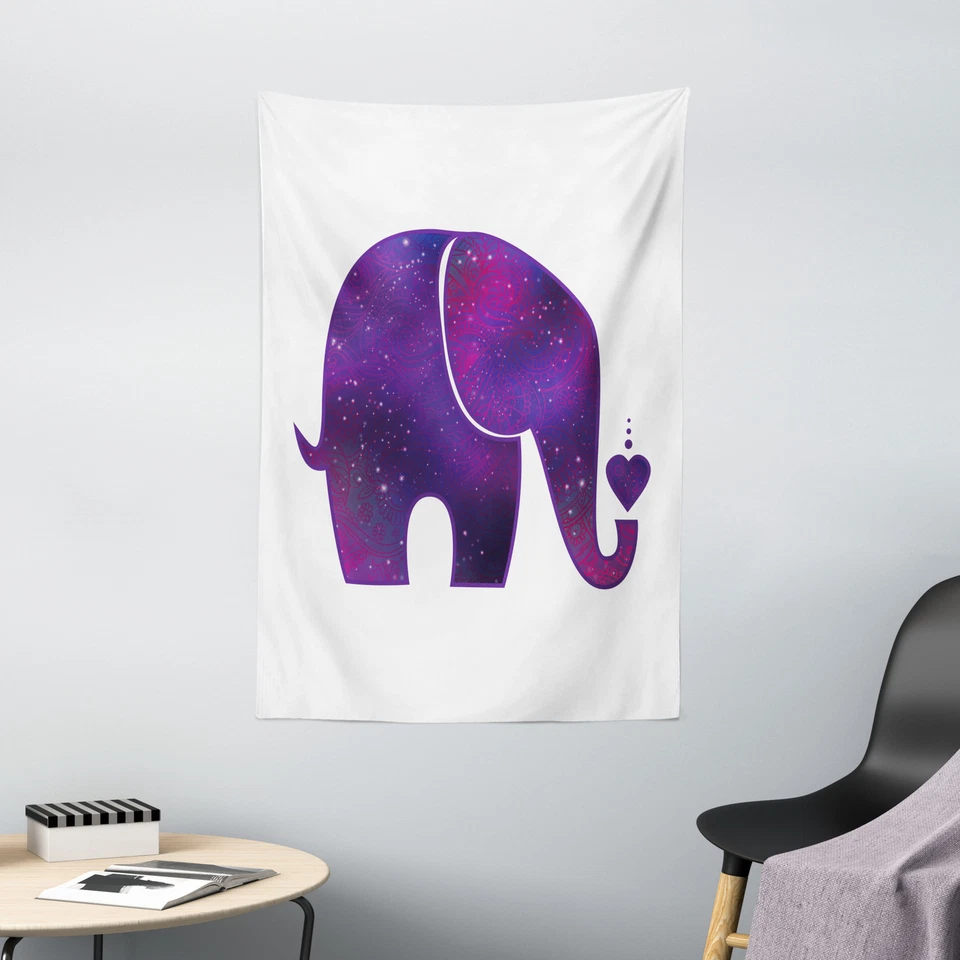 Animal Tapestry Elephant Hearts - Image 1 of 1
