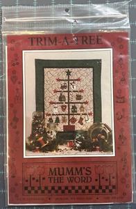Christmas Pattern “Trim A Tree” Mumm's The Word Quilt New in Package - Picture 1 of 3