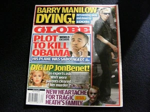 GLOBE magazine 2008 07 28 Barry Manilow Dustin Hoffman JonBenet Obama A-Rod - Picture 1 of 4