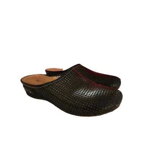 L'artiste Spring Step Women's Size 9 M Black Leather Slip On Slides Loafers - Picture 1 of 12
