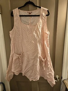 Joe Browns size 18 pink polka dot tunic top - Picture 1 of 5