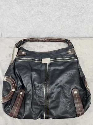 Valentino Garavani Handbag Shoulder Bag Leather Dark Brown 2000s Weaved - Image 1 of 4