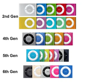 Apple iPod Shuffle 2nd 4th 5th 6th Generation 1GB 2GB - USED with USB Cord - Picture 1 of 5