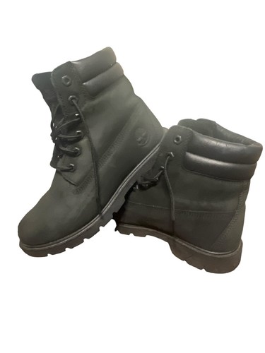 Timberland linden woods donna misura 6 5 stivali neri scamosciati scarpe impermeabili