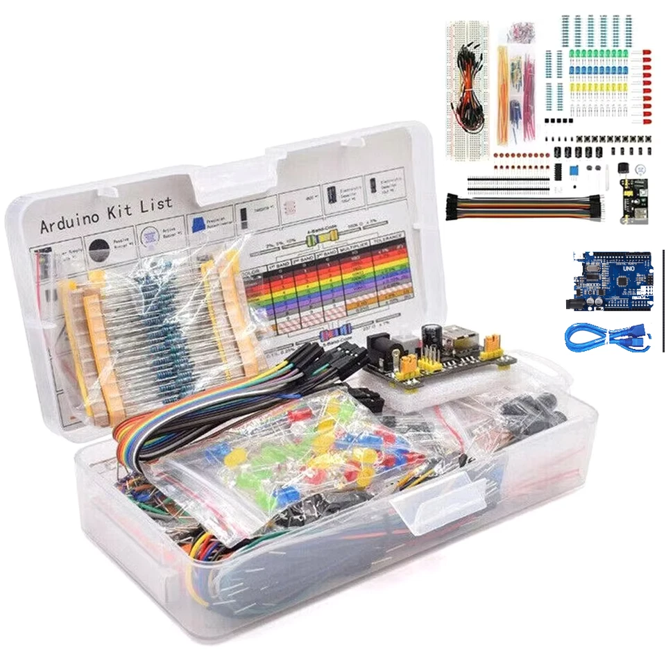 STARTER KIT arduino UNO compatibile - CH340  - ART. CU01 - Immagine 1 di 4
