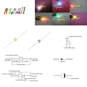1,5 mm Mini LED rot gelb blau grün weiß orange LED LED LEDs Dioden Lichtlampe - Bild 1 von 7