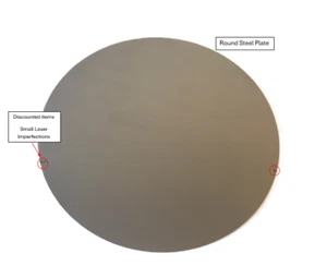 1/8" Steel Plate, Disc Shaped, 5 1/2" Diameter, Steel, Round, Circle - Set of 4 - Picture 1 of 3