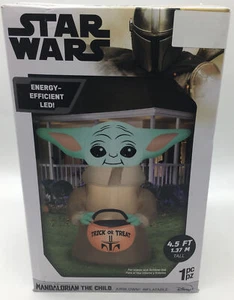 The Child Baby Yoda Grogu Mandalorian Star Wars 4.5 FT Inflatable Halloween - Picture 1 of 4