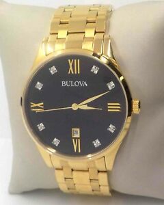 Bulova Diamond Wristwatches for Men for sale | eBay
