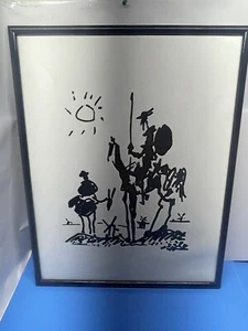 Pablo Picasso Don Quixote poster 28’ H x 22’ W Poster, framed - Picture 1 of 5