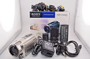 NEAR MINT SONY HDR-CX560V Handycam Digital Video Camera silver Tested Working - Picture 1 of 16