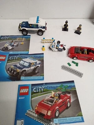 Lego City #60007 HIGH SPEED CHASE Complete Mini-figures, manuals No box #2T2 - Image 1 of 4