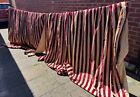 High Quality  Heavy Stripe Curtain Drapes Pinch Pleat Curtains Panels Red  Gold