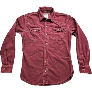 Wrangler Western Cord Pearl Snap Hemd Herren Small rot Cowboy Rodeo Rockabilly - Bild 1 von 11