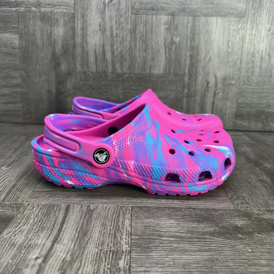 Zuecos CROCS clásicos niños talla 3 tie dye multicolores Foto 1 de 4