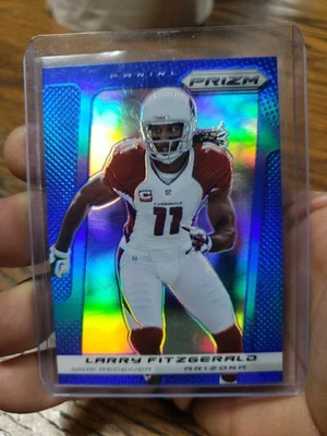 2013 Prizm Blue Refractor Larry Fitzgerald Arizona Cardinals  - Image 1 of 2