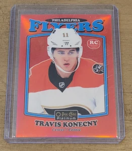 TRAVIS KONECNY 2016-17 OPC PLATINUM HOCKEY RETRO RED RAINBOW ROOKIE SSP/15 #R-70 - Bild 1 von 2
